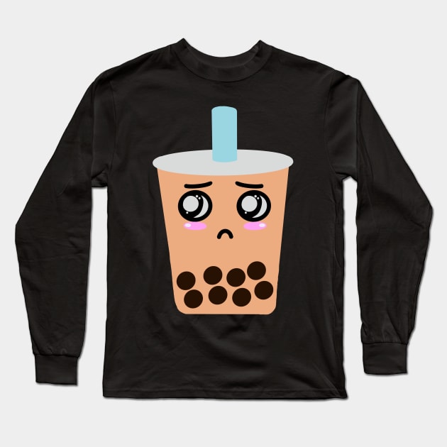 Sad boba Long Sleeve T-Shirt by tothemoons